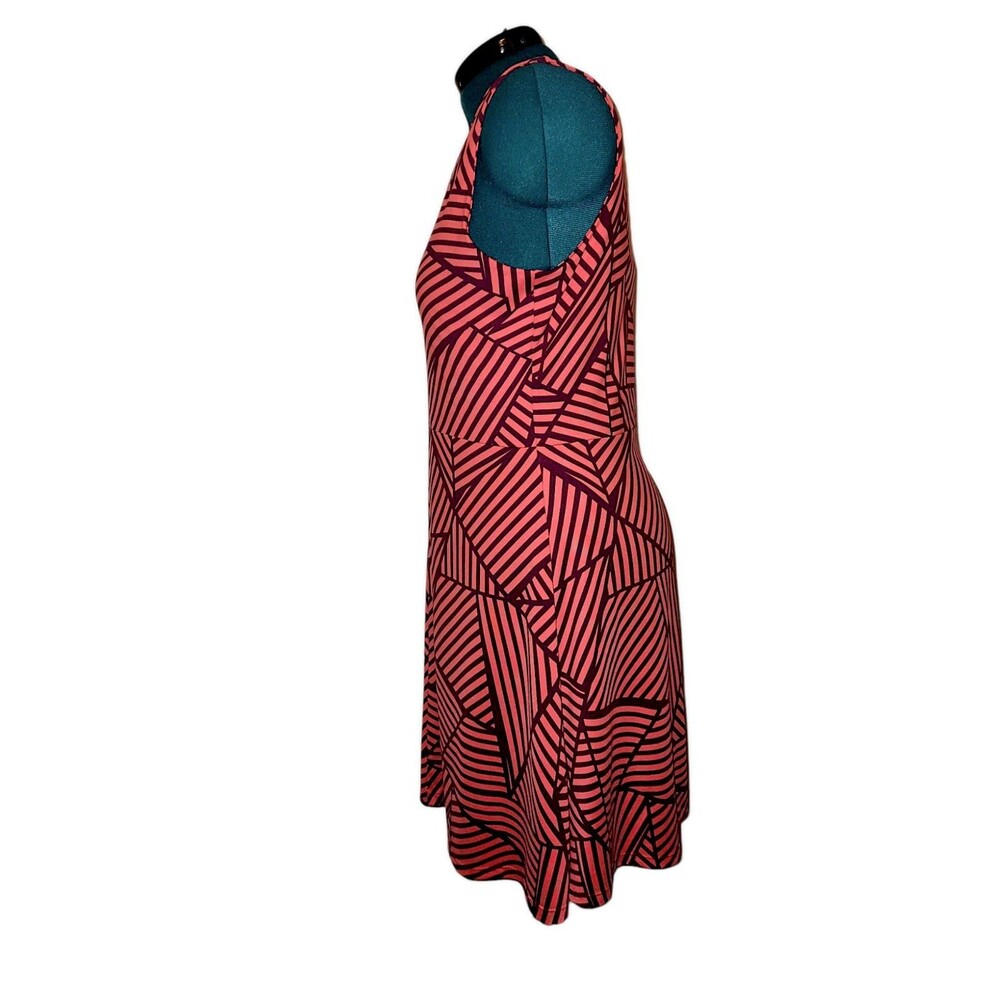 Title Nine Dress Size XL Sleeveless Geometric Pink Purple Athletic Dream… - Picture 3 of 6